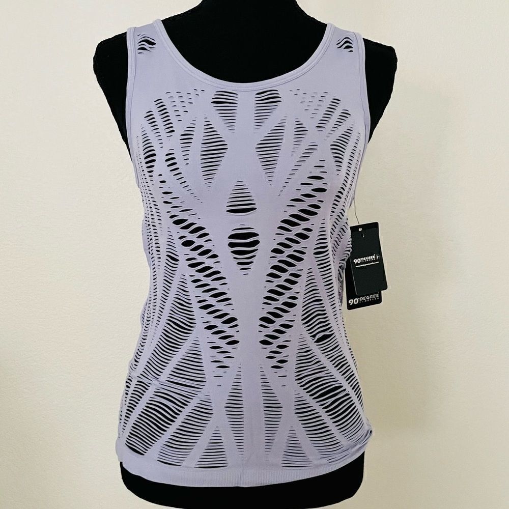 NWT 90 Degree by Reflex Women’s Seamless Cutout Tank Top